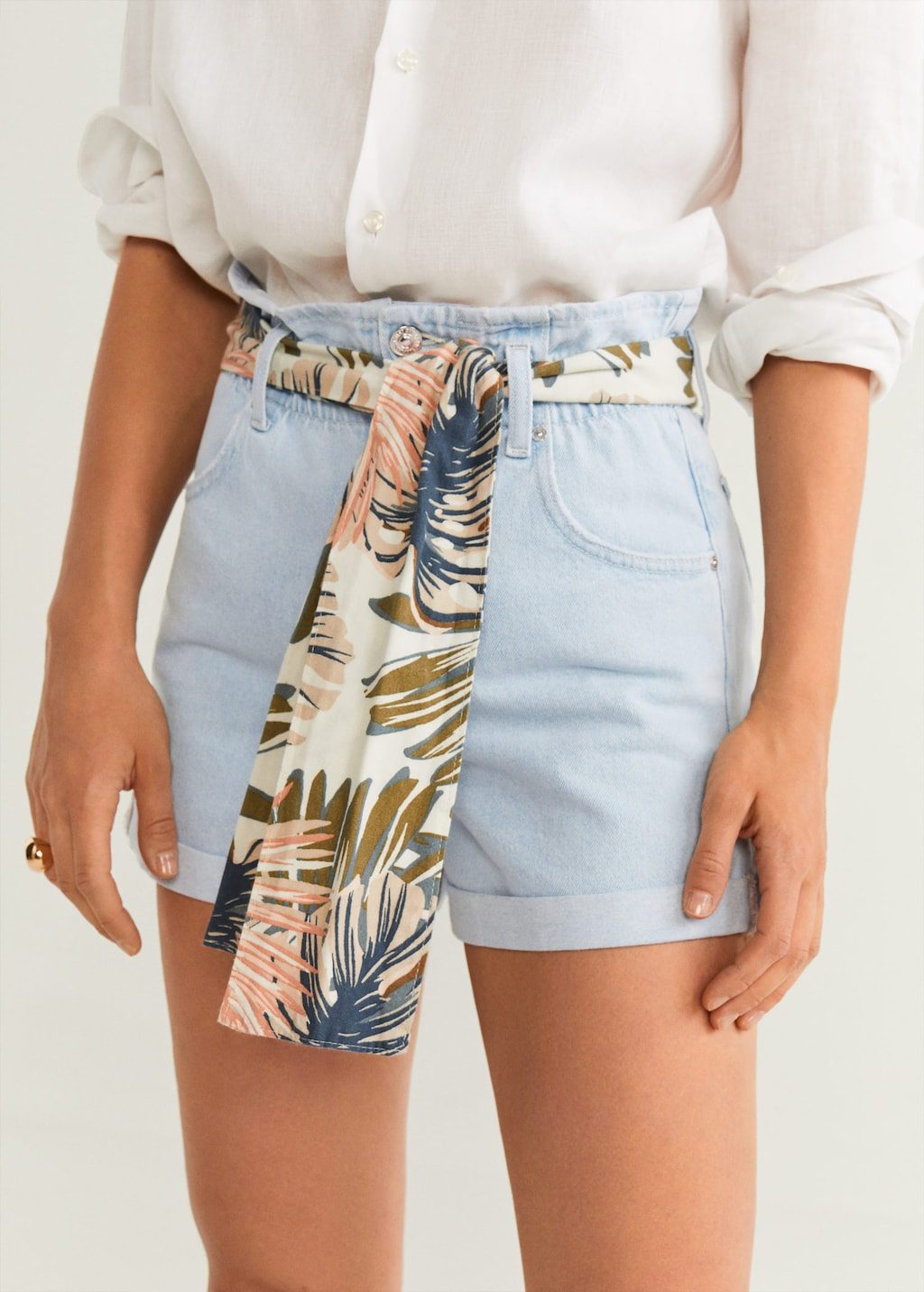 Midi printed dress - Image 4