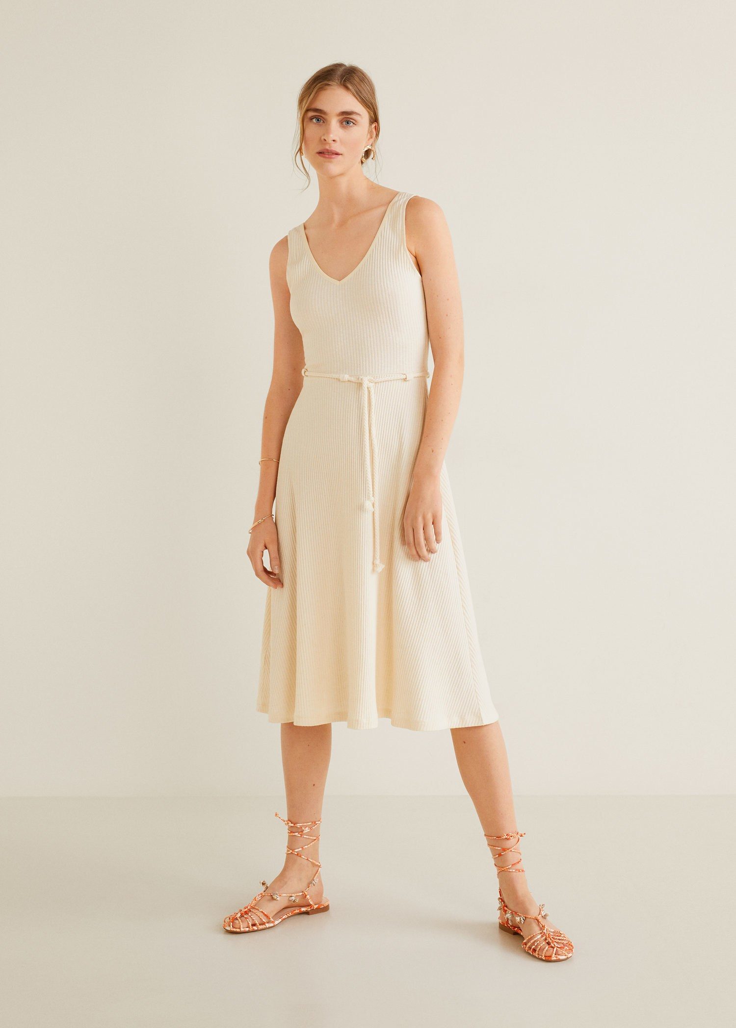 Midi printed dress - Image 2