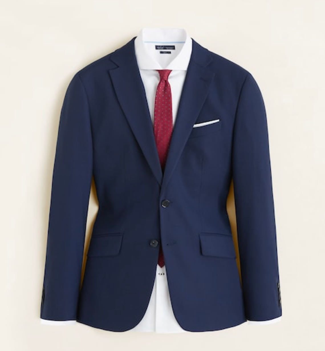 Regular fit microstructure suit blazer